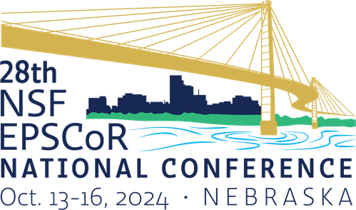 Event logo for 28th NSF EPSCoR National Conference, Oct. 13-16, 2024 in Omaha, Nebraska
