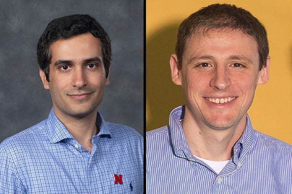 From left, Drs. Ghashami and Centurion are SEED grant recipients in Year 2 of Nebraska's NSF-funded Emergent Quantum Materials and Technologies (EQUATE) project. 